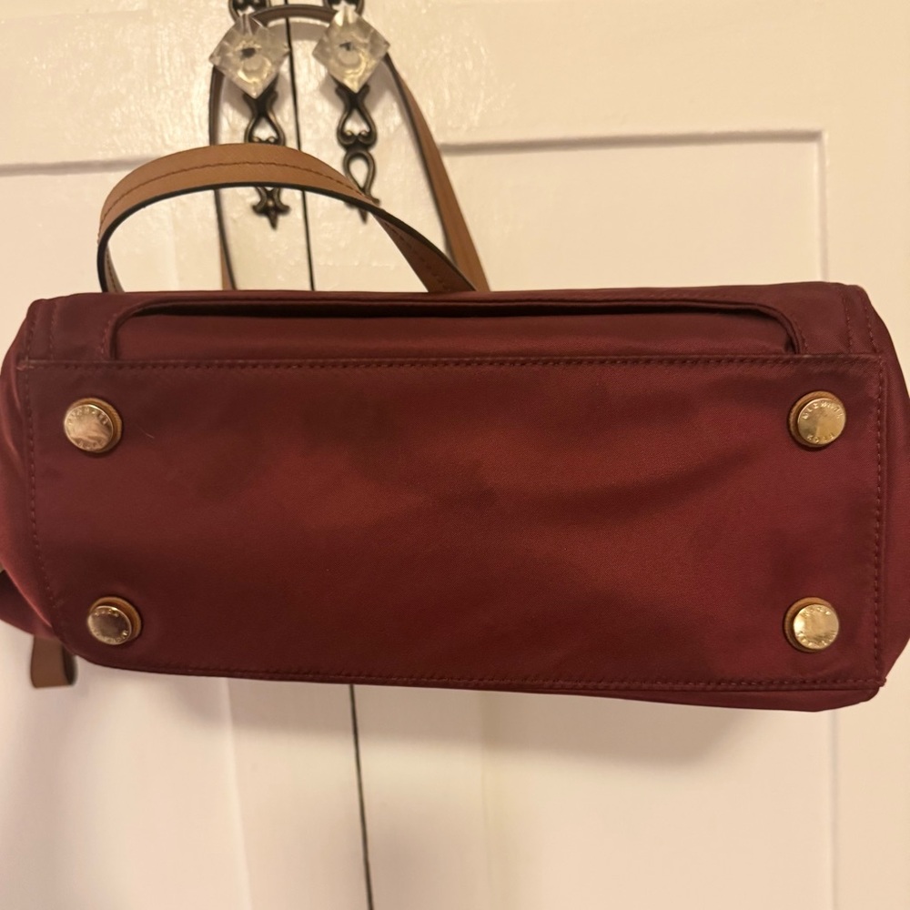 Michael Kors Kelsey Nylon Tote Bag Cranberry - Picture 6 of 6